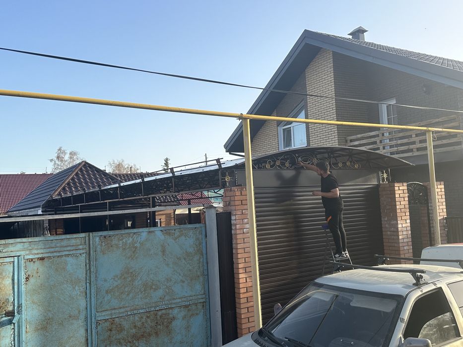 Установка навесов