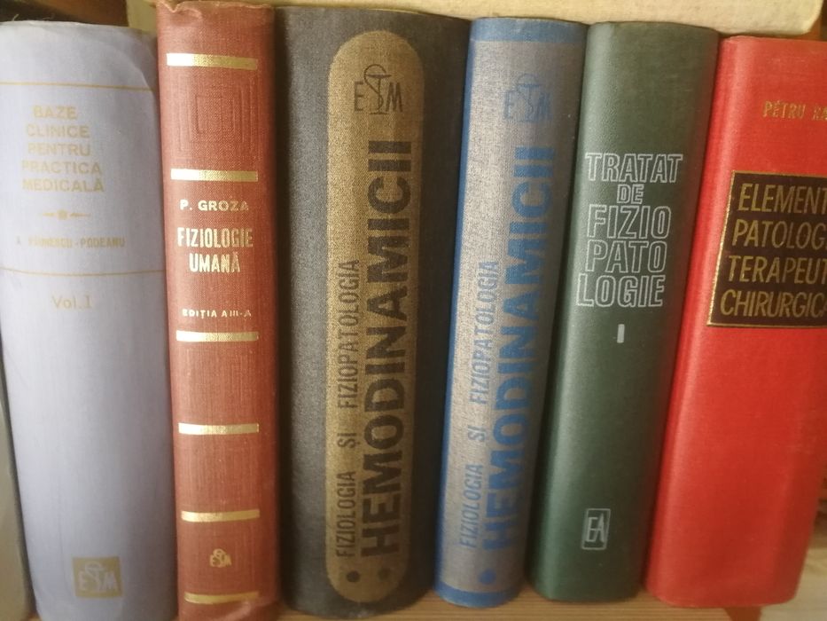 Cărți, tratate, atlas de medicină umană, anii '70