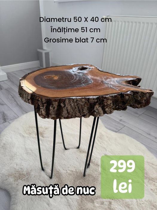 Măsuță de cafea nuc