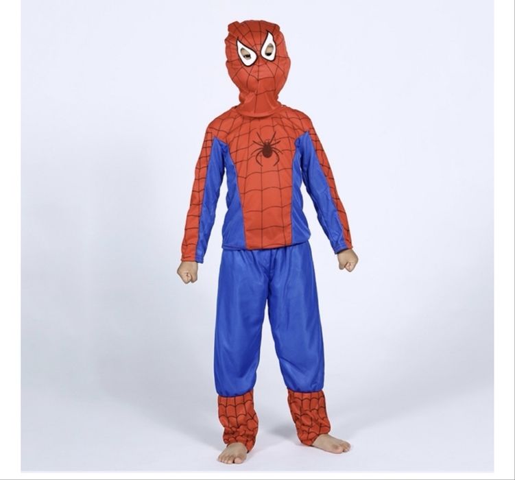 костюм Spider Men Человек Паук синий, красный