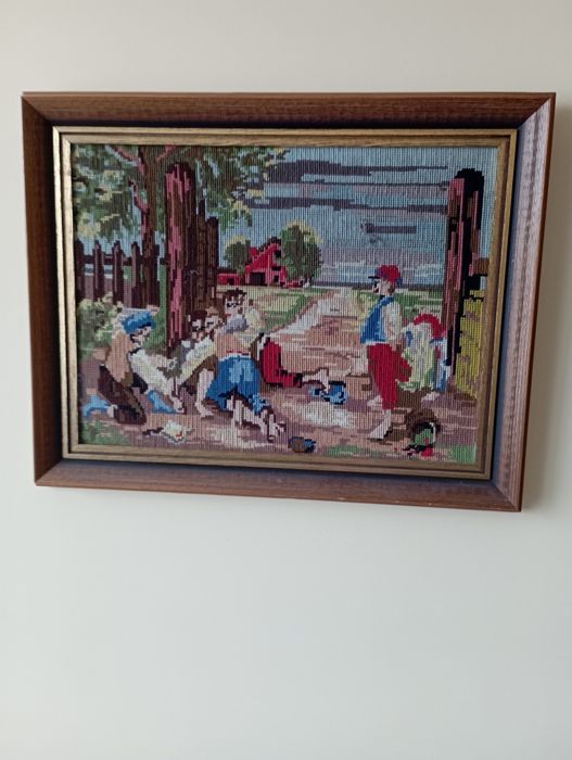 Гоблен, картина – бродерия в рамка, бойна сцена