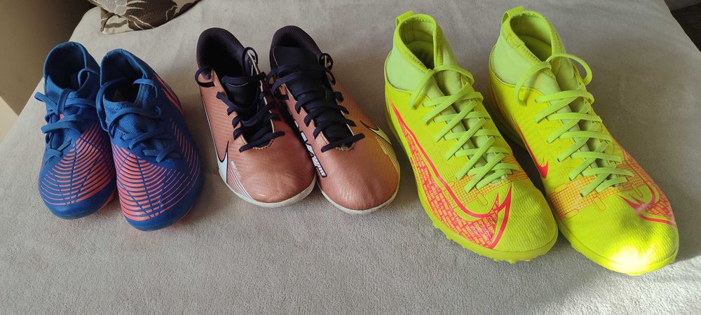 Бутонки NIKE Mercurial размер 35 и размер 36,5  и   ADIDAS размер 32