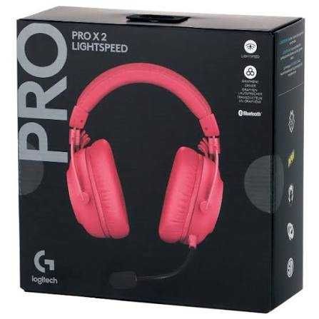 Беспроводные/проводные наушники Logitech PRO X 2 розовый