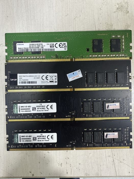 DDR 4 8gb 3200MHz компьютерные