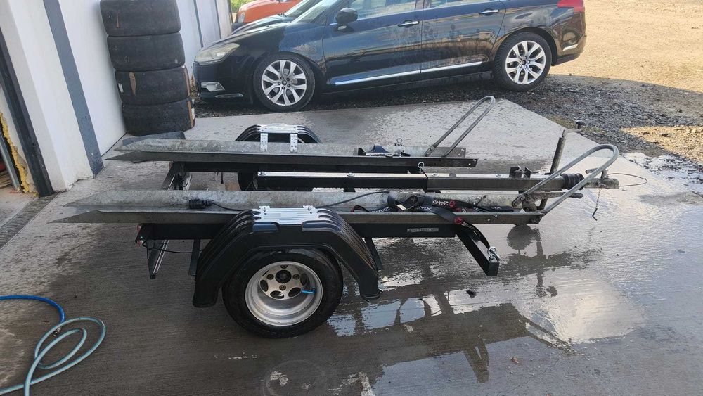 Remorca moto 2 poziții cu FRÂNARE