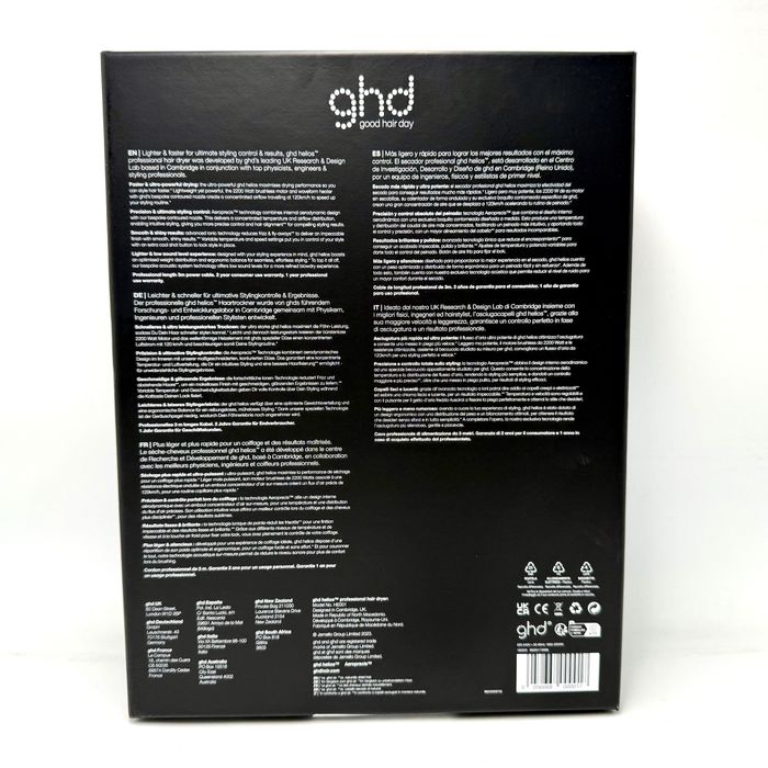Uscător de par profesional GHD Helios Hairdryer Black
