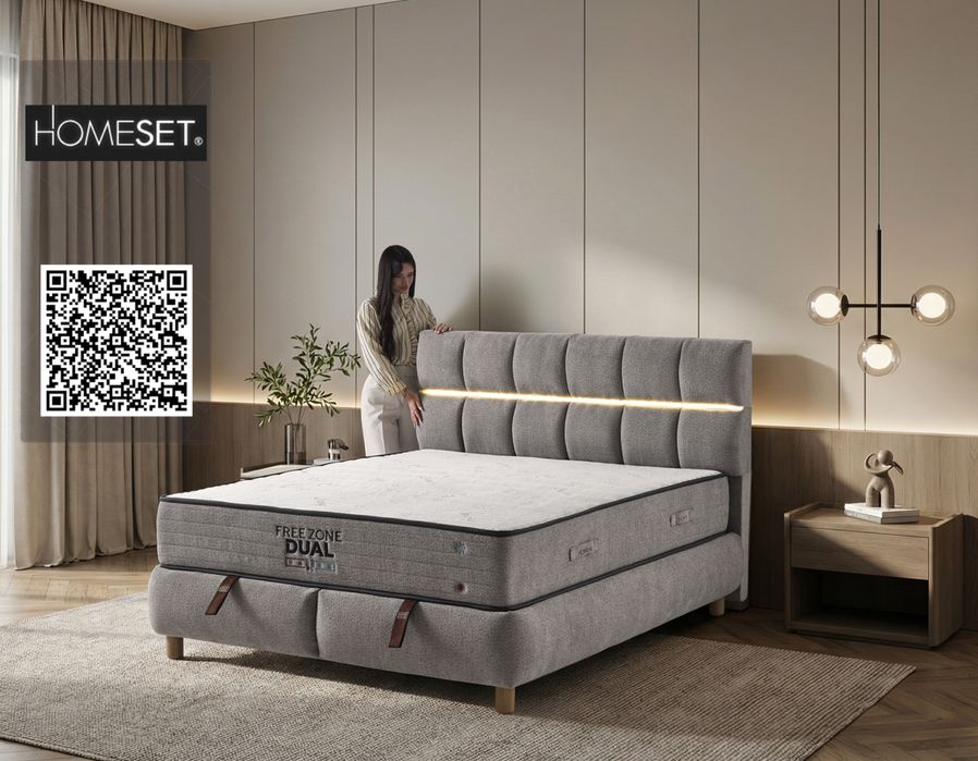 Тапицирано легло Moda с матрак Dual 160/200