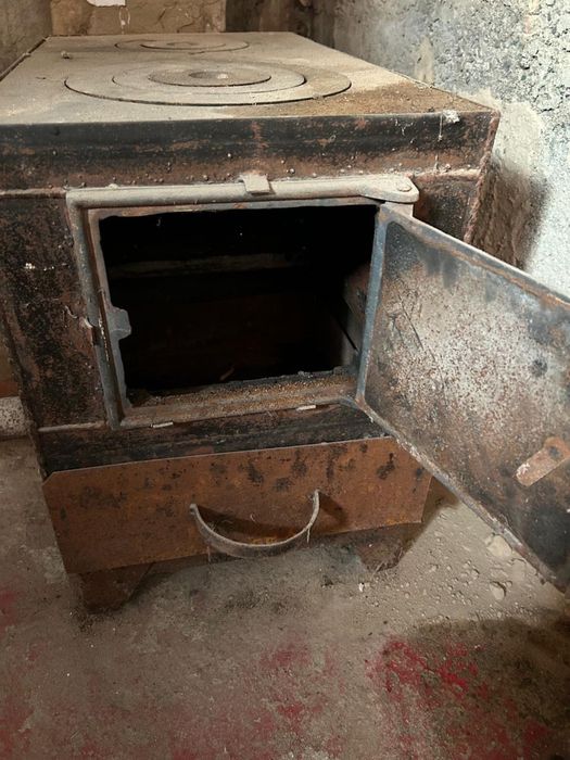 печь- котел из металла жести