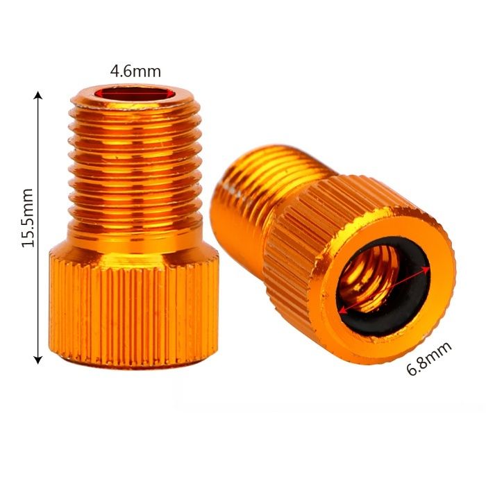 ПРЕХОДНИК Капачки ФРЕНСКИ към НОРМАЛЕН Вентил колело велосипед гуми