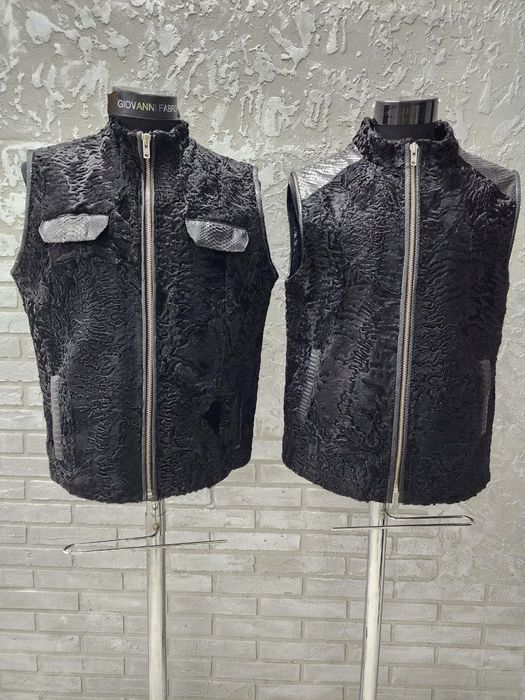 МУЖСКАЯ жилетка из Афганского каракульа