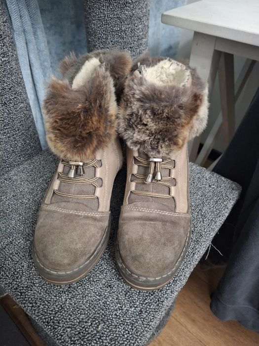 Ботинки зимние натуральные 35р