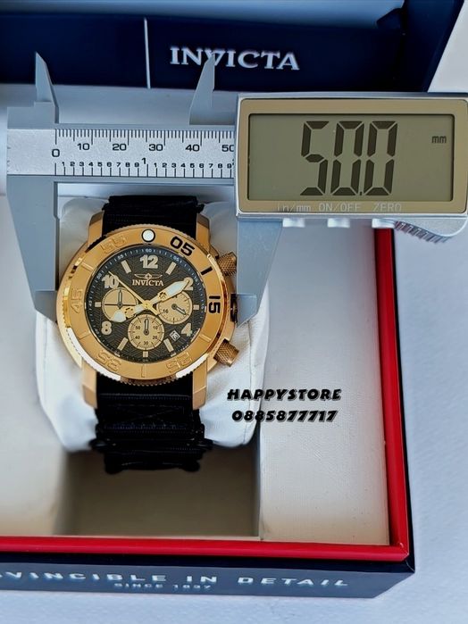 INVICTA Orpheus gold 50 mm, Инвикта нов мъжки часовник