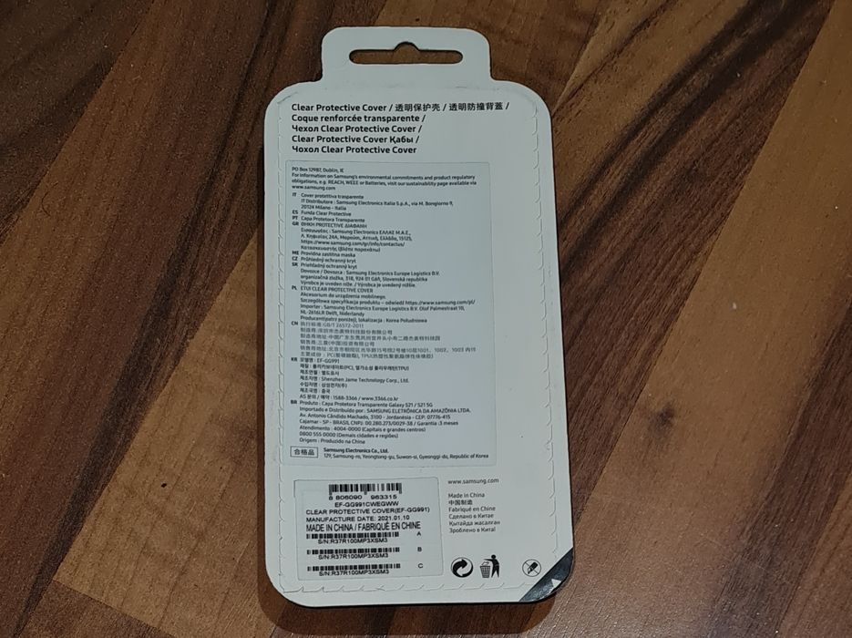 Husa originala Samsung Clear Protective Cover Galaxy S21 5G G991