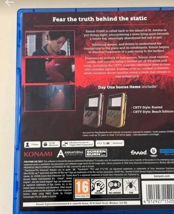 Vând Silent hill townfall PS5