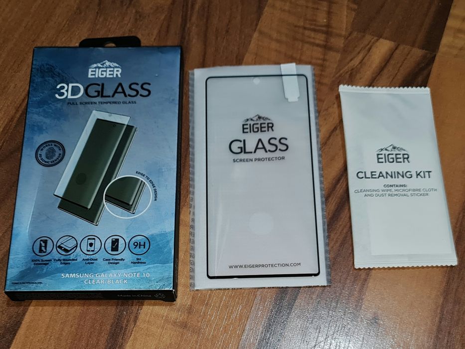 Folie sticla full cover originala Eiger Samsung Galaxy Note10 4G 5G