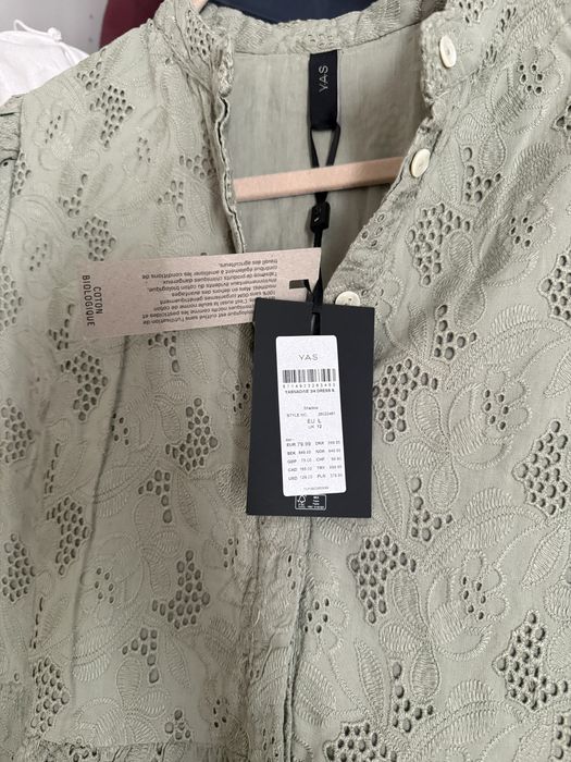 Rochie broderie englezeasca YAS noua