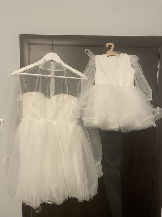 Рокли за мама и бебе за кръщене