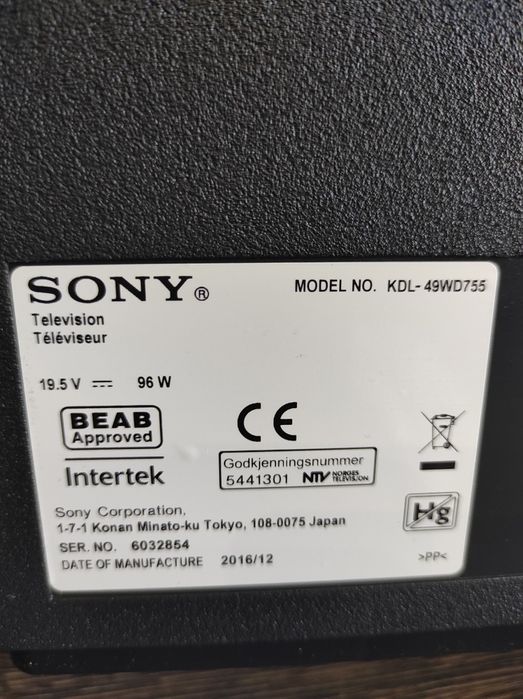 Смарт Телевизор SONY BRAVIA 49 инча