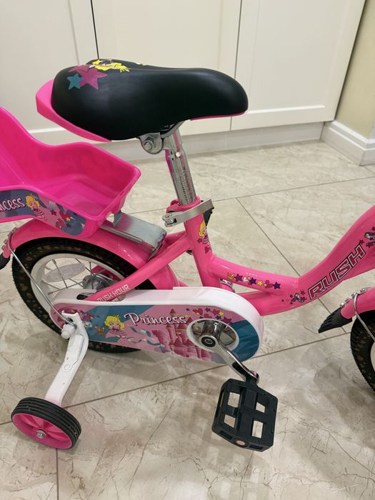 Детский велосипед для девочки, 4-колесный