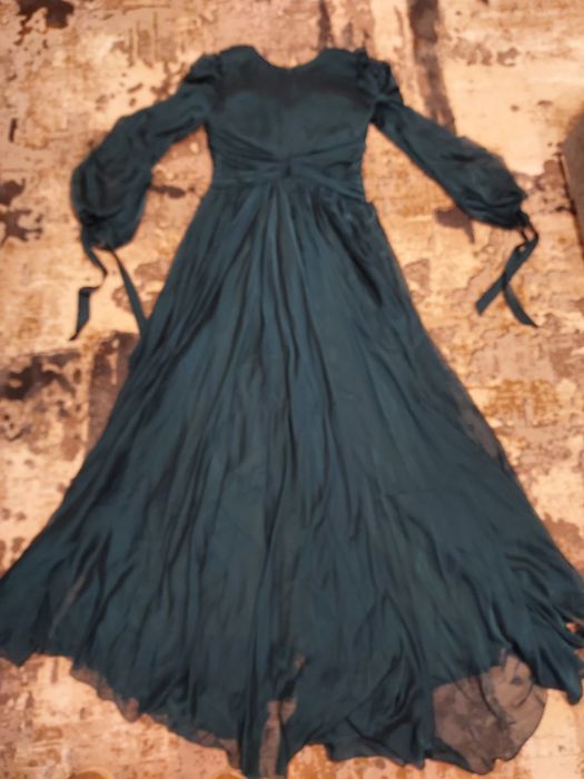 Vand rochie lunga albastru- verzui,luata de la You&Me,noua cu eticheta