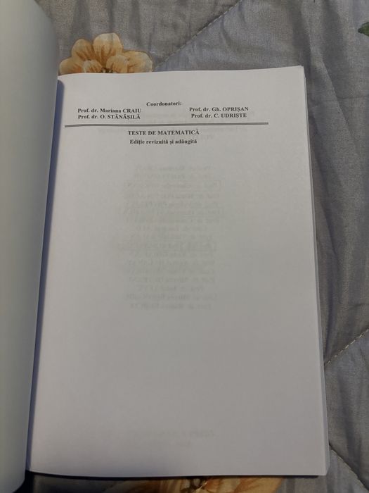 Vand carti admitere !