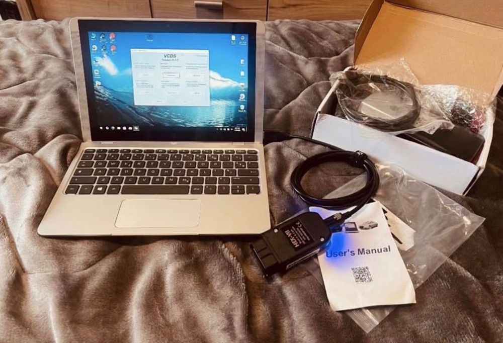 Kit tableta / laptop  Lenovo D330 + tester / diagnoză delphi 2021 + VCDS 2025