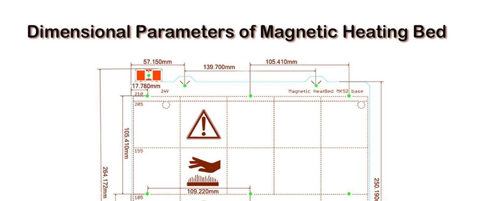 Загряваща подложка за 3D принтер Prusa i3 MK3 3D Printer