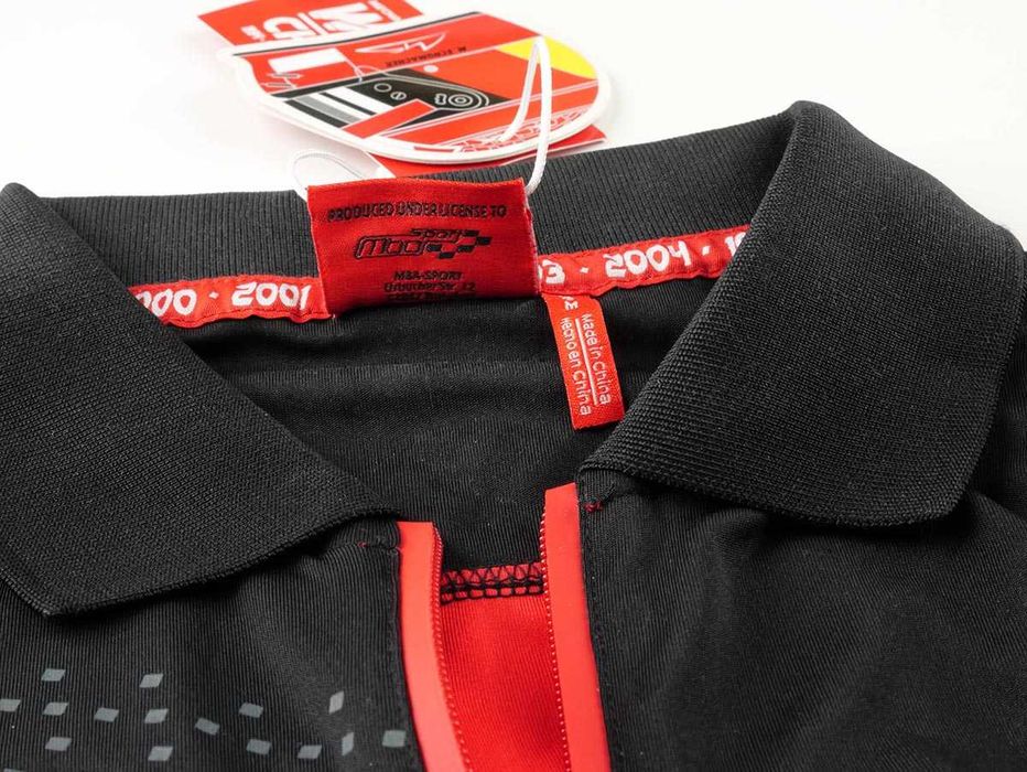 Tricou Michael Schumacher Speedline, negru, cu fermoar, nepurtat