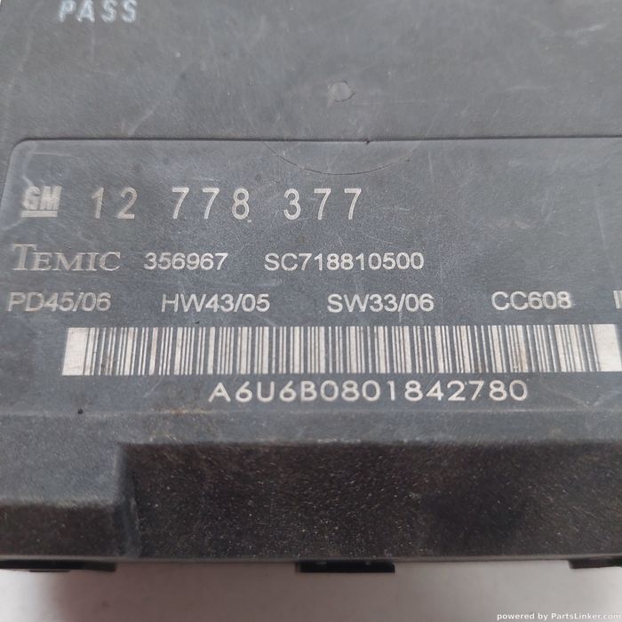 Calculator/Modul Bcm Saab 9-3 (Ys3F) [ 2002 - 2015 ] Oem 12778377