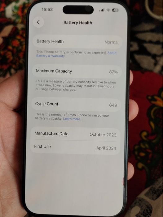 Iphone 15 pro 128 fb