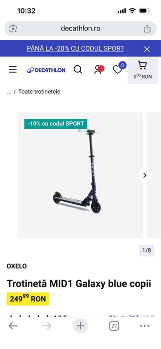 Trotineta Decathlon