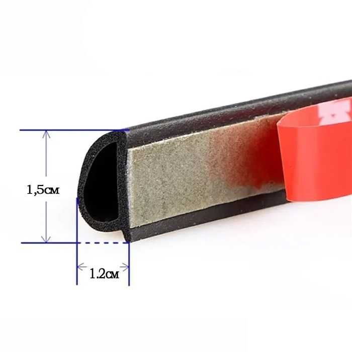 Уплътнение за кола, Гумено уплътнение за врата  на автомобил, 4м.