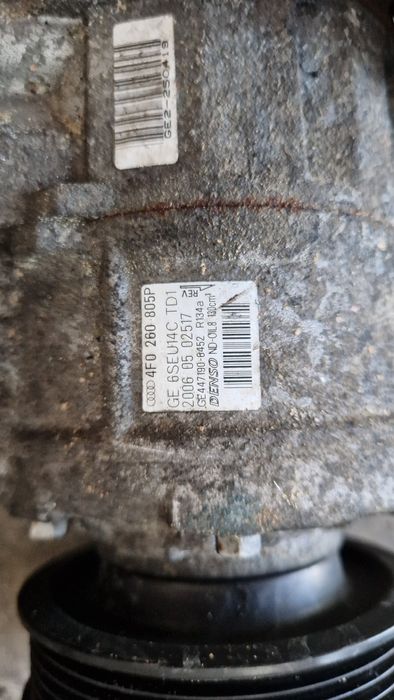 Compresor clima Denso, cod 4F0260805P, Audi A6 C6 2.0 TDI, BRE BLB