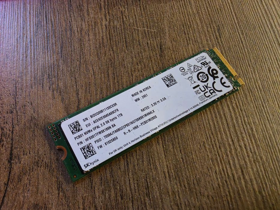 Gen5 1TB Sk Hynix PCB01 13500mb read