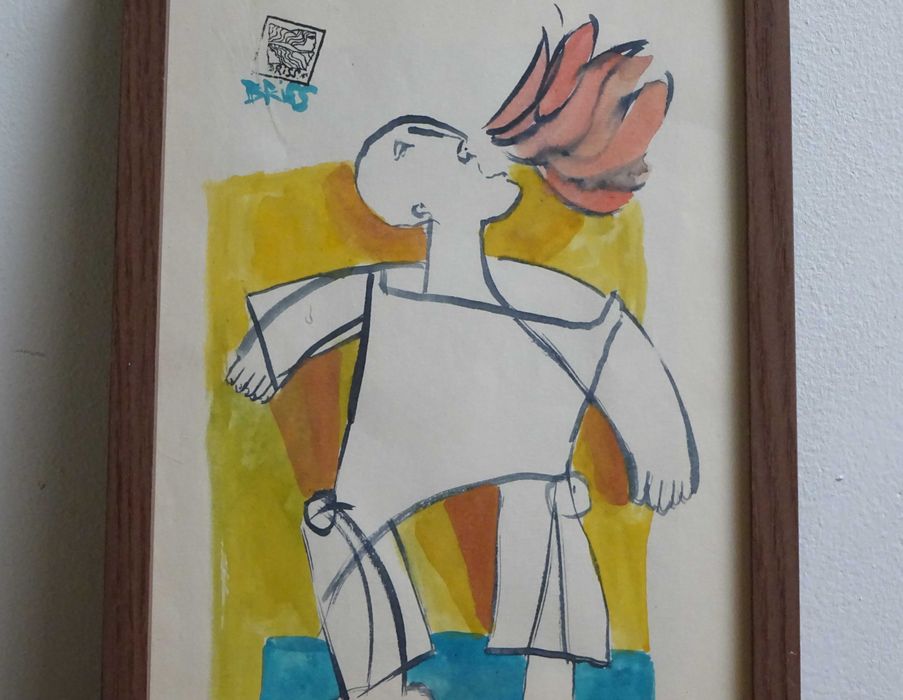 Sami BRISS ‘Strigat’- Tablou in texnica mixta