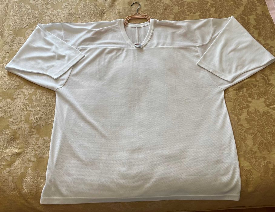 Tricou Antrenament Hochei CCM – Alb Mărimea XL (Senior)