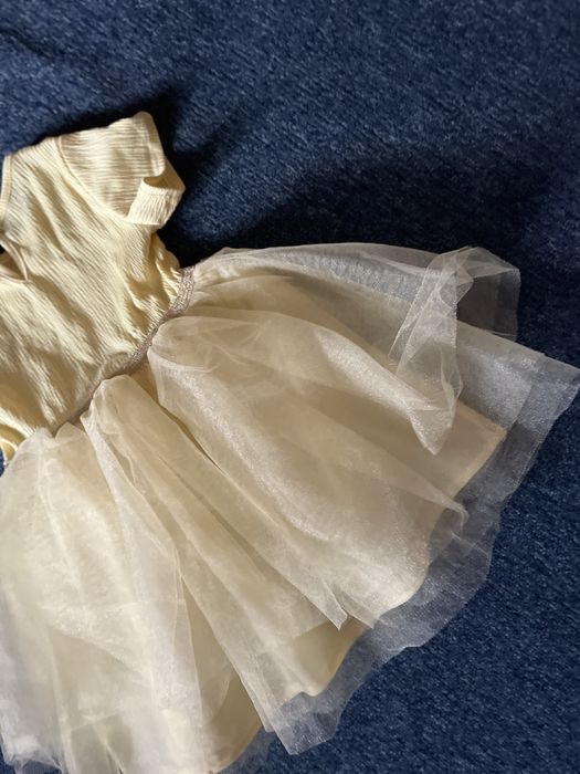 H&M/Детска жълта рокличка, 98/104 височина/H&M