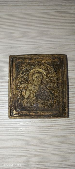 Образок Николай Чудотворец 19 век