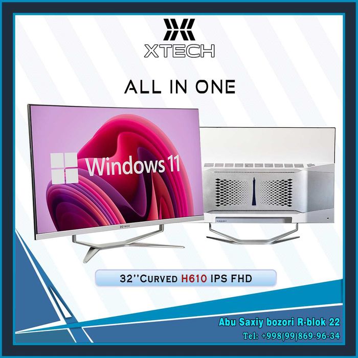 Monoblok XTECH IPS 24" 27" 32" diaganalli