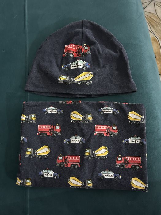 Set Cars caciula + fular circular h&m