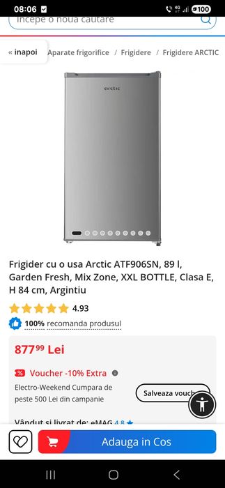 Frigider mic Arctic nou