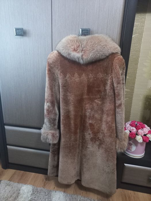 Шуба мутоновая светлая