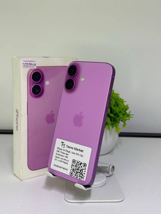 iPhone 16 | 256gb Akb 93% цп 338 | Nano-sim