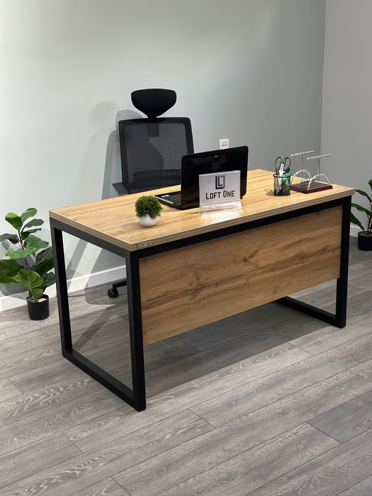 Офисный стол в стиле лофт, директорский стол, парта