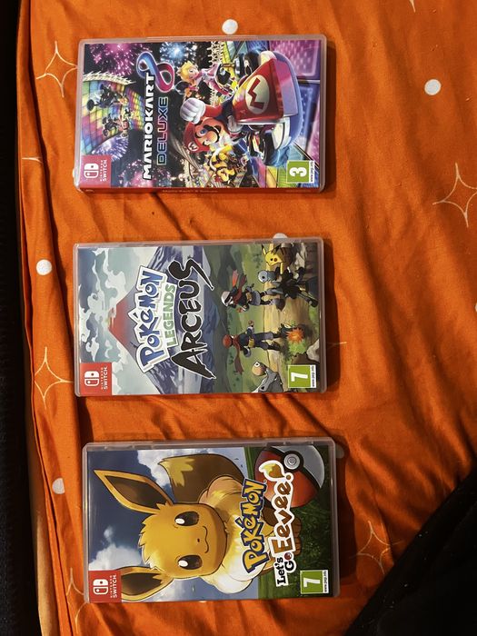 Vand jocuri Nintendo Switch (Mario Kart si Pokemon)