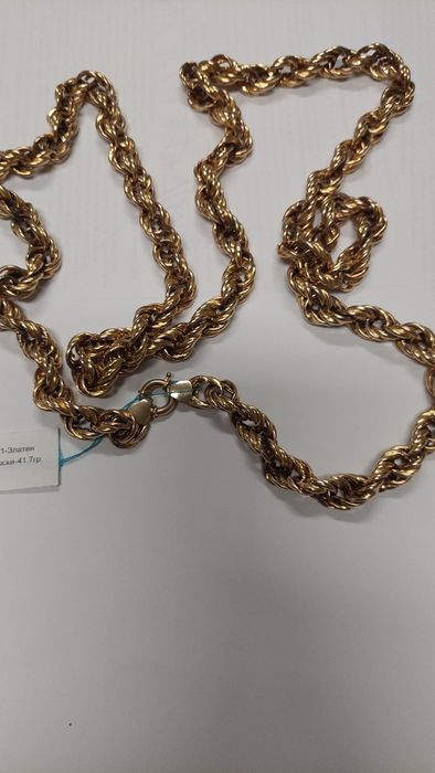 Златен Синджир 41,7 гр. 14 к, 1 м дължина