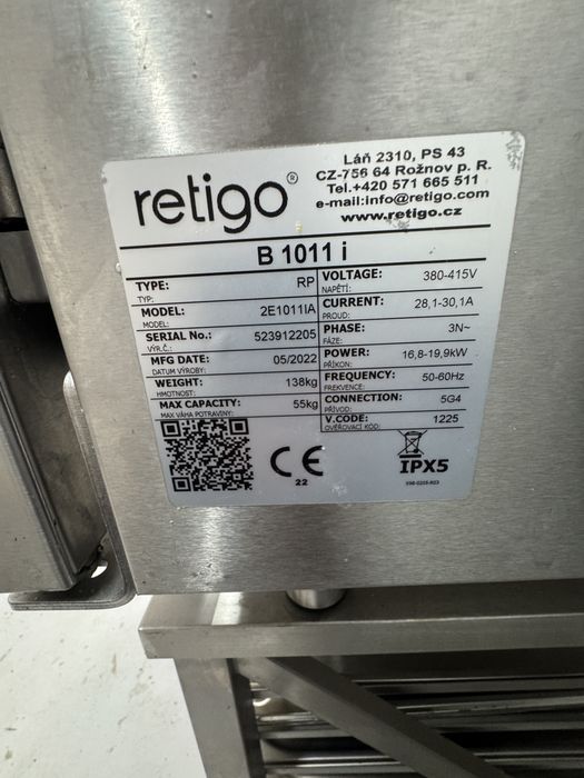 Cuptor profesional retigo B 1011i