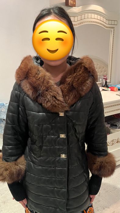 Зимняя Кожаная куртка