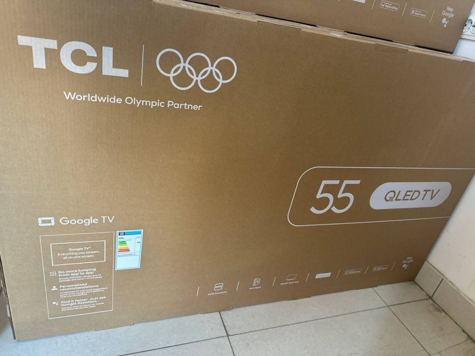Телевизор TCL 55T6D QLED 4K новый 2026 доставка Бесплатная Установка