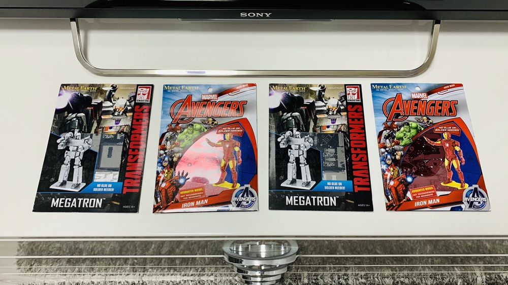 Puzzle metal machete 3D Metal Earth set avengers marvel iron man